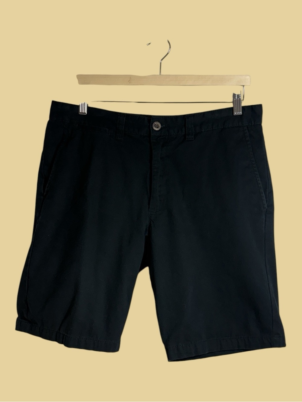 MERONA Men’s Chino Style Black 100% Cotton Black - 10” Inseam, Size 34